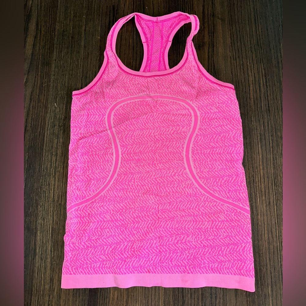 Lululemon Athletics Seamless Racerback Tank Top - Hot Pink Size 6